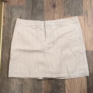 Dockers striped‎ cotton mini skirt size 16